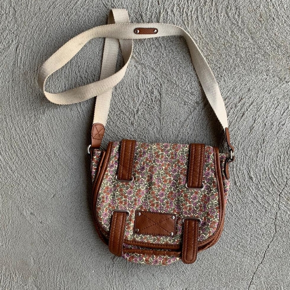 H&M - Purse - Brown Flower Pattern - Picture 2 of 6